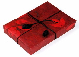 Romantic red wrapping paper
