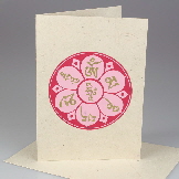 Handmade Om cards from Nepal