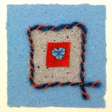 Handmade Valentines cards - Blue Heart