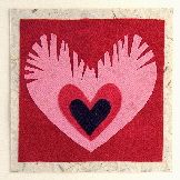 Handmade Valentines cards - Royal Hearts