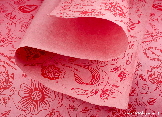 Pink Flowers on Pink wrapping paper | Wild Paper handmade paper